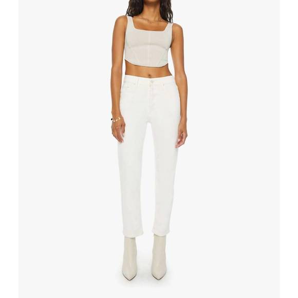 NEW MOTHER tomcat ankle jean in cream puffs - Picture 1 of 3